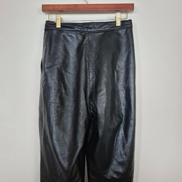 Vintage Buttery Soft Genuine Leather High Waisted Pants Made in Canada - Picture 5 of 9